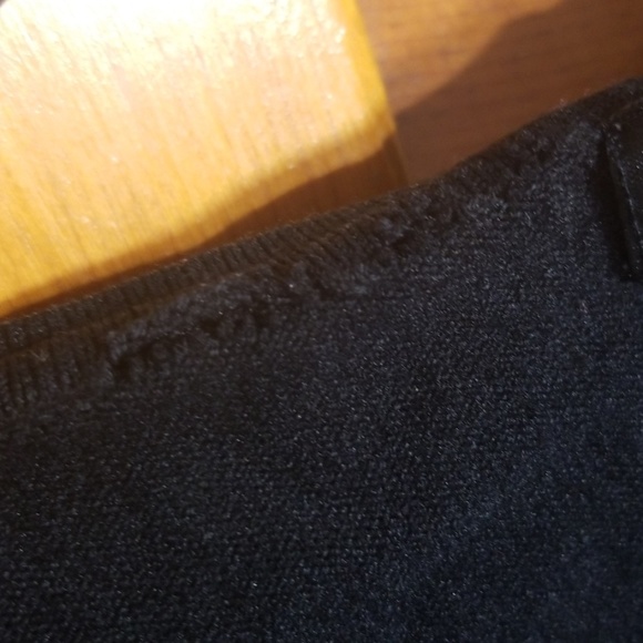 City Silk Black Cardigan Sweater - Small - Picture 3 of 4